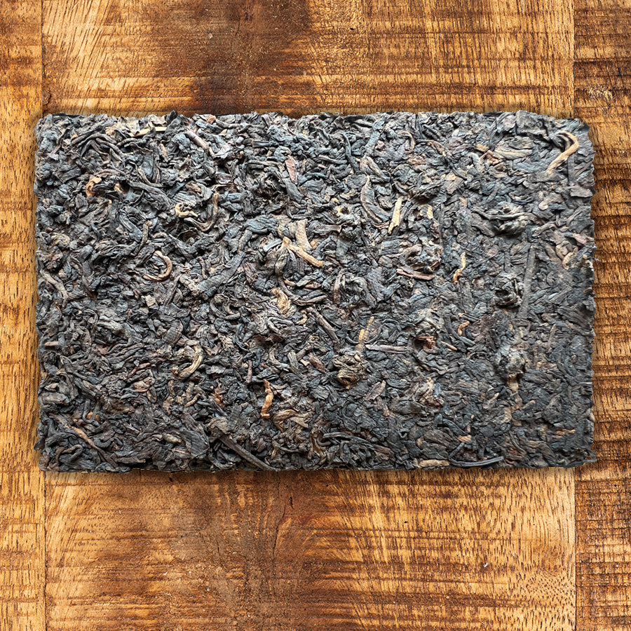 Brique Thé Pu‘erh cuit années–1990s People's Tea Brick – 250g - Lemeilleurthedechine