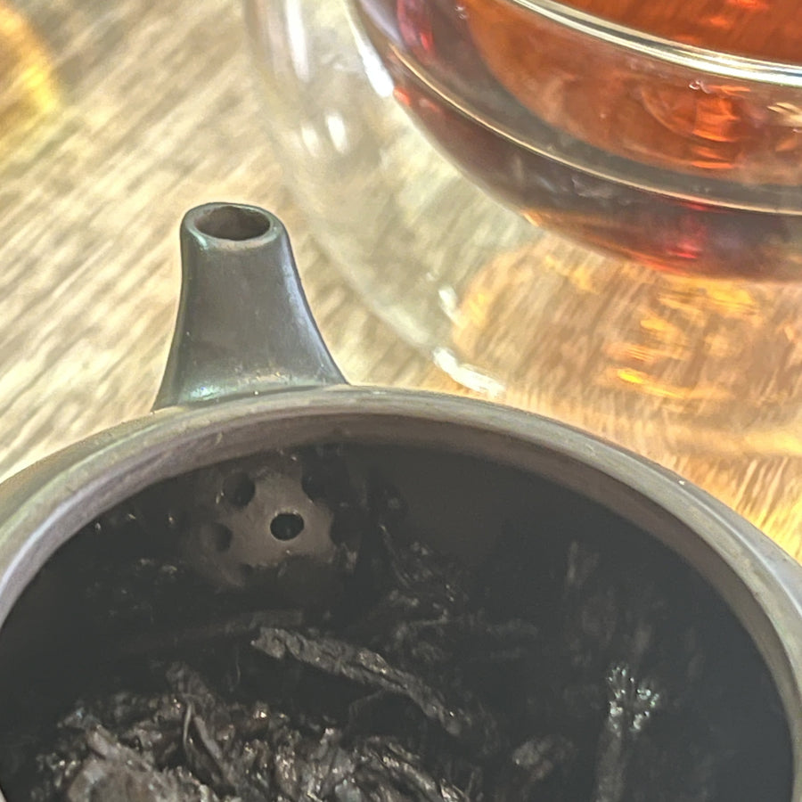 Brique tampon noir Thé Pu‘erh cuit années 90 – Yunnan – 250 grammes – Black stamp 90 - Lemeilleurthedechine