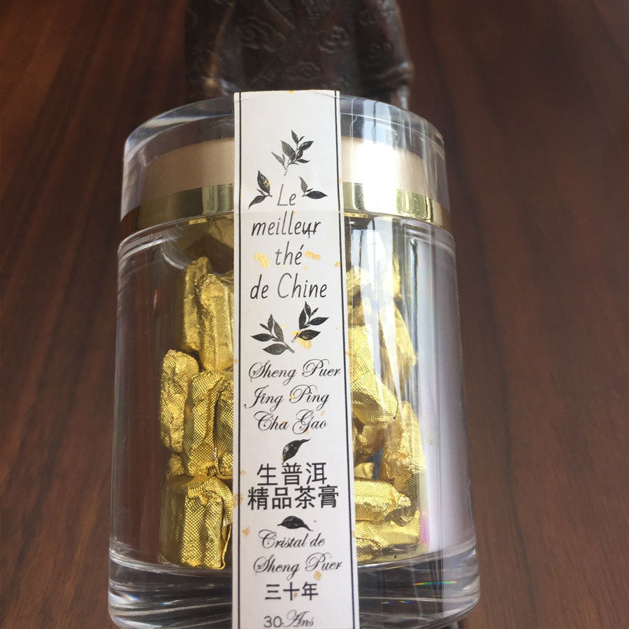 Cristal âgé de Sheng Puerh – Sheng Puer Jing Pin Cha Gao – 生普洱精品茶膏 - Lemeilleurthedechine
