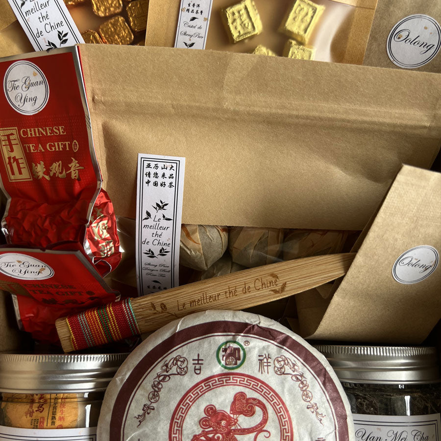 Exploration Gourmande : Coffret de Thés pour Bien-être et découvertes - Lemeilleurthedechine