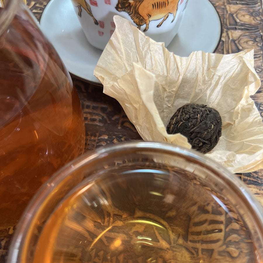 Long Zhu Sheng Puer balles - 250 grammes - 2008 - Lemeilleurthedechine