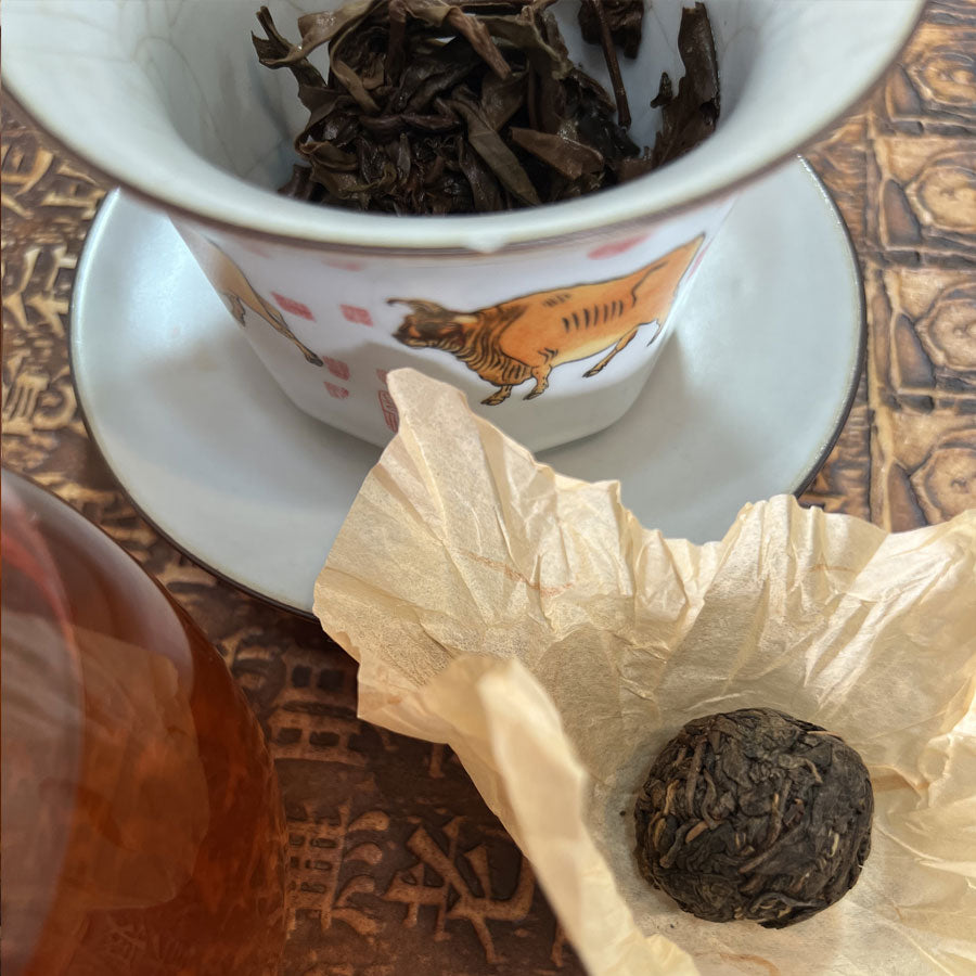 Long Zhu Sheng Puer balles - 250 grammes - 2008 - Lemeilleurthedechine