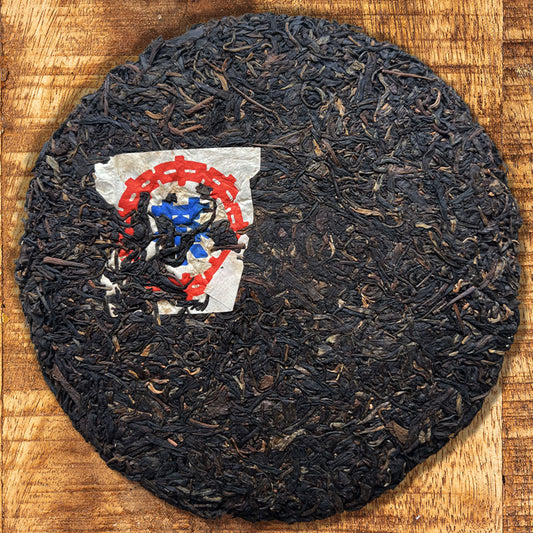 116- Galette thé Puerh Cru tampon bleu - 2002 - 400g