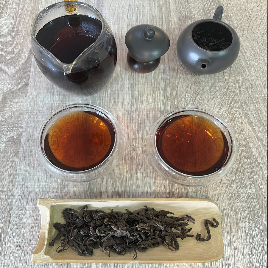Grandes feuilles Thé cuit Puerh - 2010 - 250g - Lemeilleurthedechine