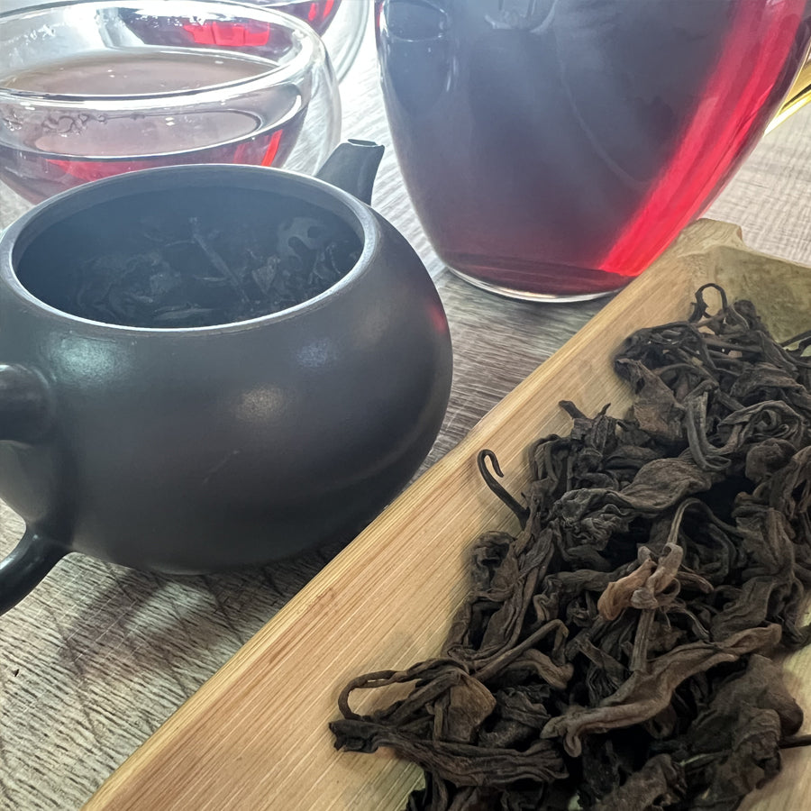 Grandes feuilles Thé cuit Puerh - 2010 - 250g - Lemeilleurthedechine