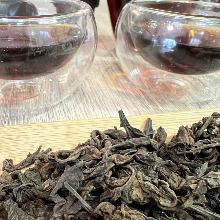 Grandes feuilles Thé cuit Puerh - 2006 - 250g