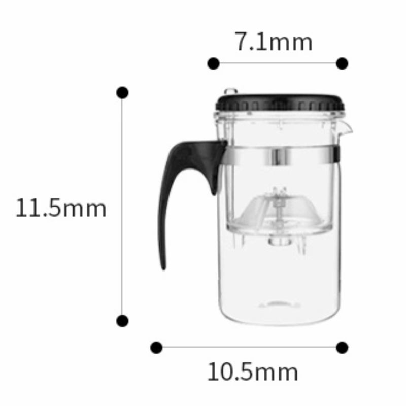 Théière "la voyageuse" en Verre KAMJOVE - Capacité 500 ml pour Infuser Thés et Plantes en Douceur ou en Corsé - Lemeilleurthedechine
