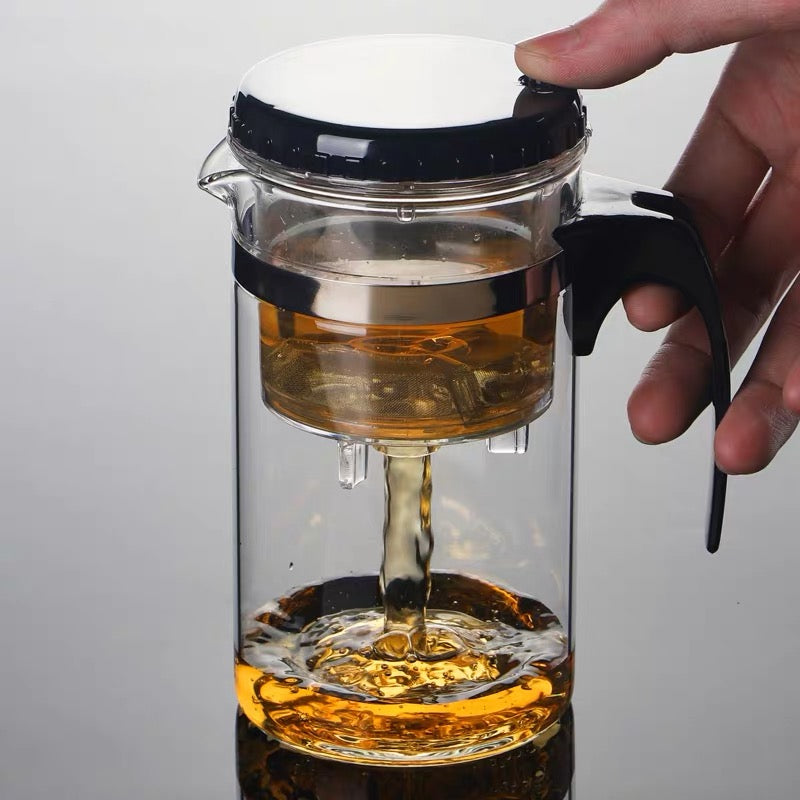 Théière "la voyageuse" en Verre KAMJOVE - Capacité 500 ml pour Infuser Thés et Plantes en Douceur ou en Corsé - Lemeilleurthedechine