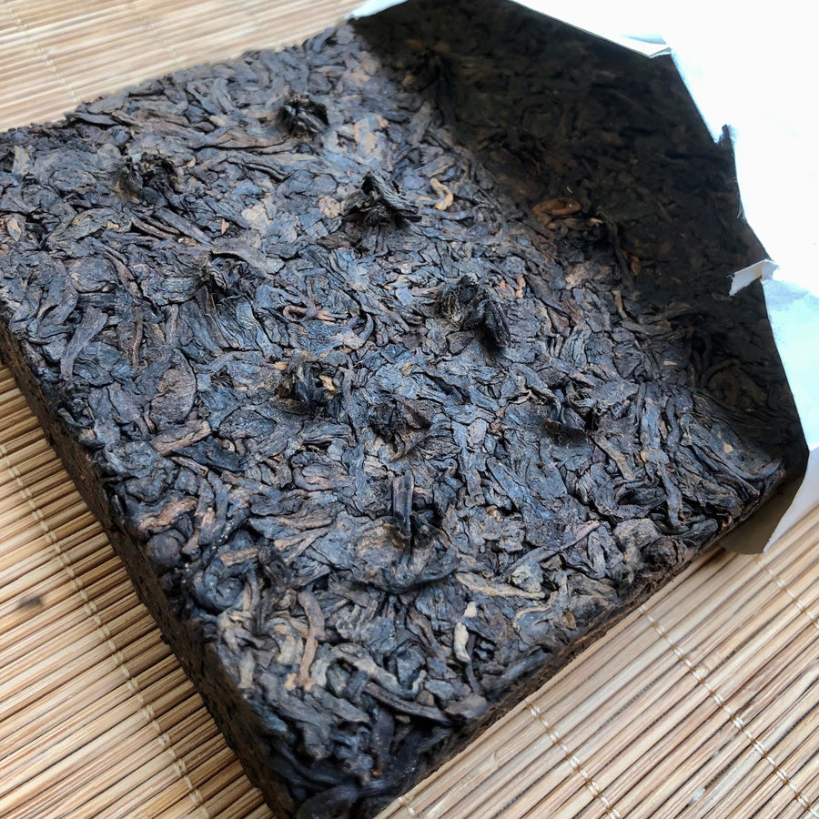 Brique Puer Teabrick Yunnan - 云南普洱茶砖 – Thé cuit – 2003 - Lemeilleurthedechine