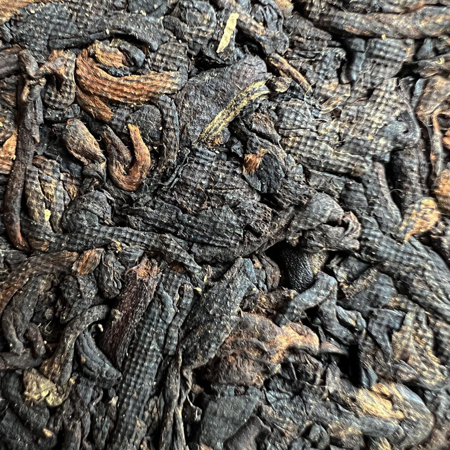 Galette timbre vert thé Pu'erh Cuit – 357g – 2001 - Lemeilleurthedechine