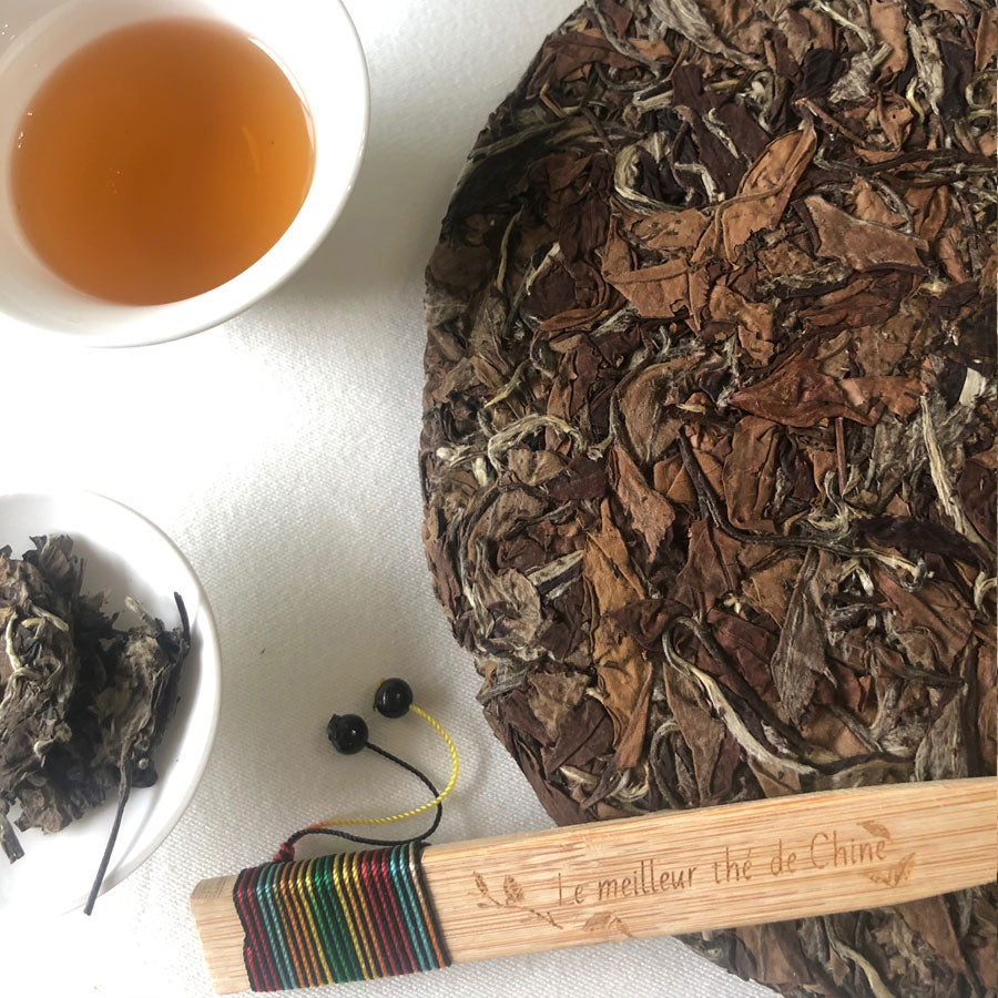 Galette Reine des Pivoines Blanche (Thé Blanc) – Bai mu dan Fuding Bai Cha – 白牡丹福鼎白茶 - Lemeilleurthedechine