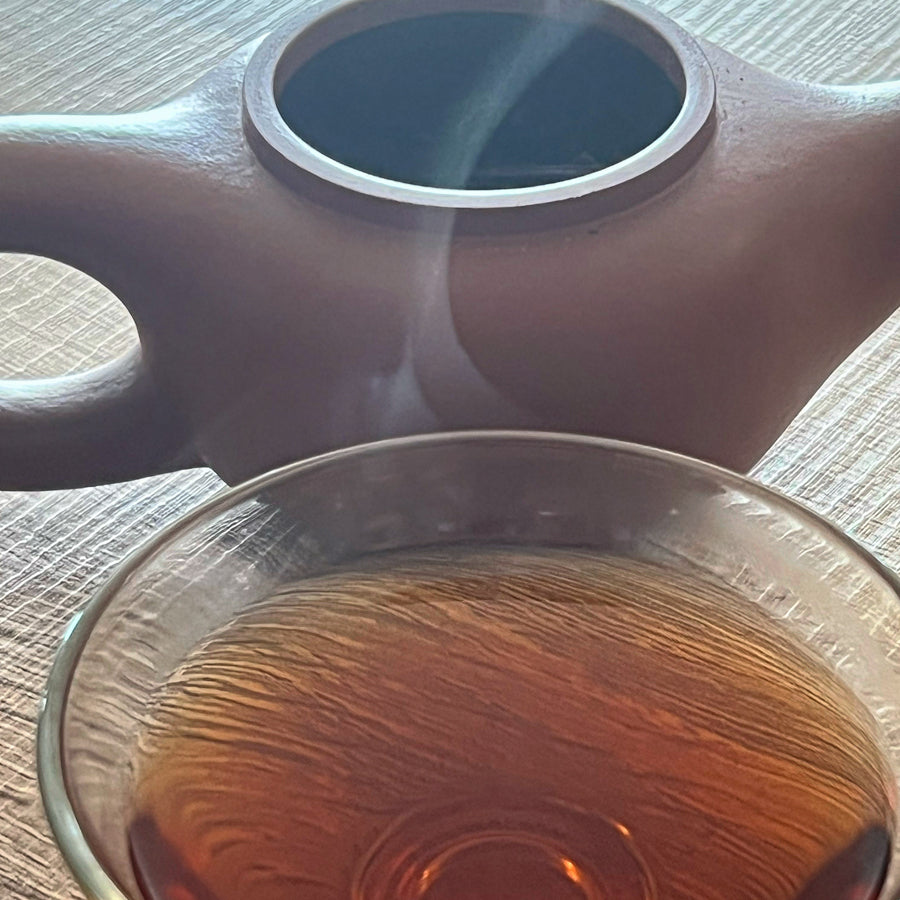 Rare Boule de thé âgée du Yunnan – Thé cuit – 250 grammes – 1989 - Lemeilleurthedechine