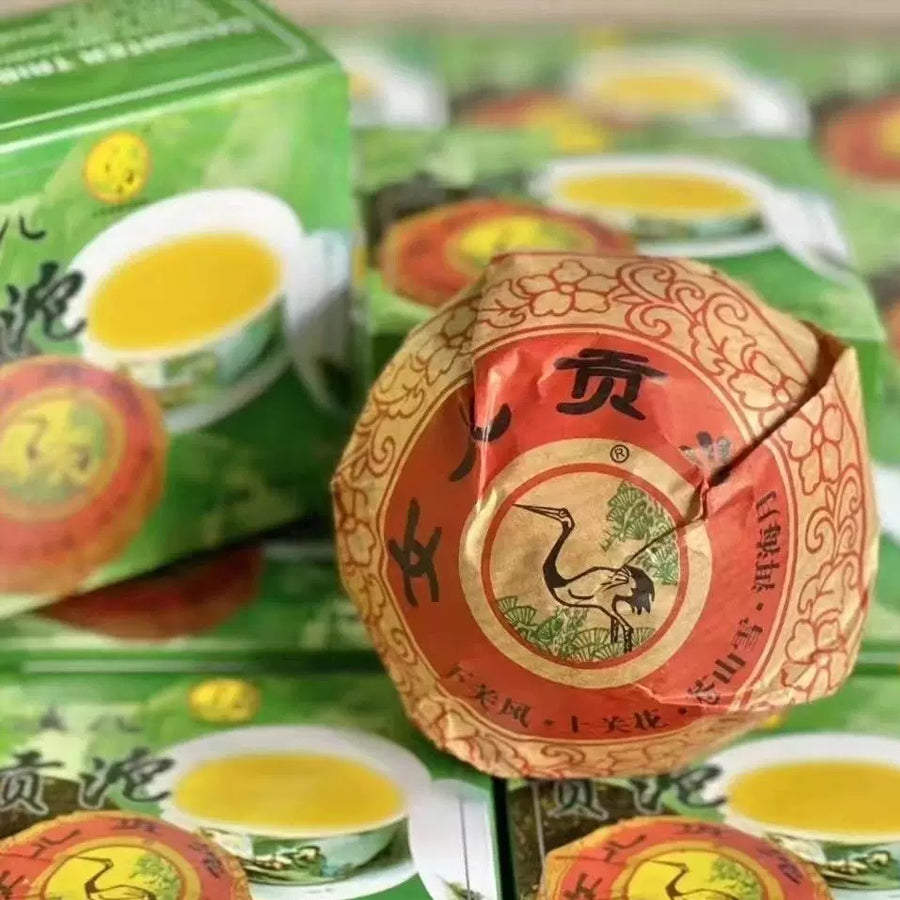 Thé Cru Xiaguan Tuocha de la Fille de la tribue de Chongyang – 100 grammes – 2010 - Lemeilleurthedechine