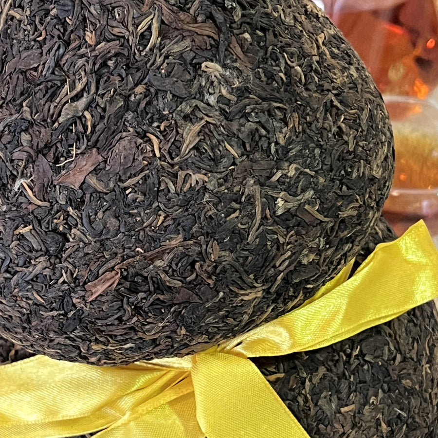 Thé Pu'erh cru vintage – Kunming tea factory en Calebasse Hulu 2003 - 1,6 Kg