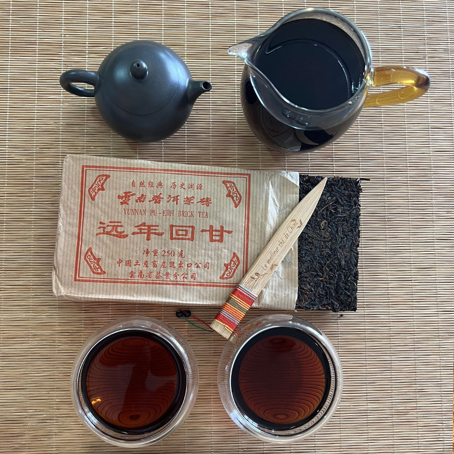 Brique 8969  de thé Pu-erh cuit au retour infini