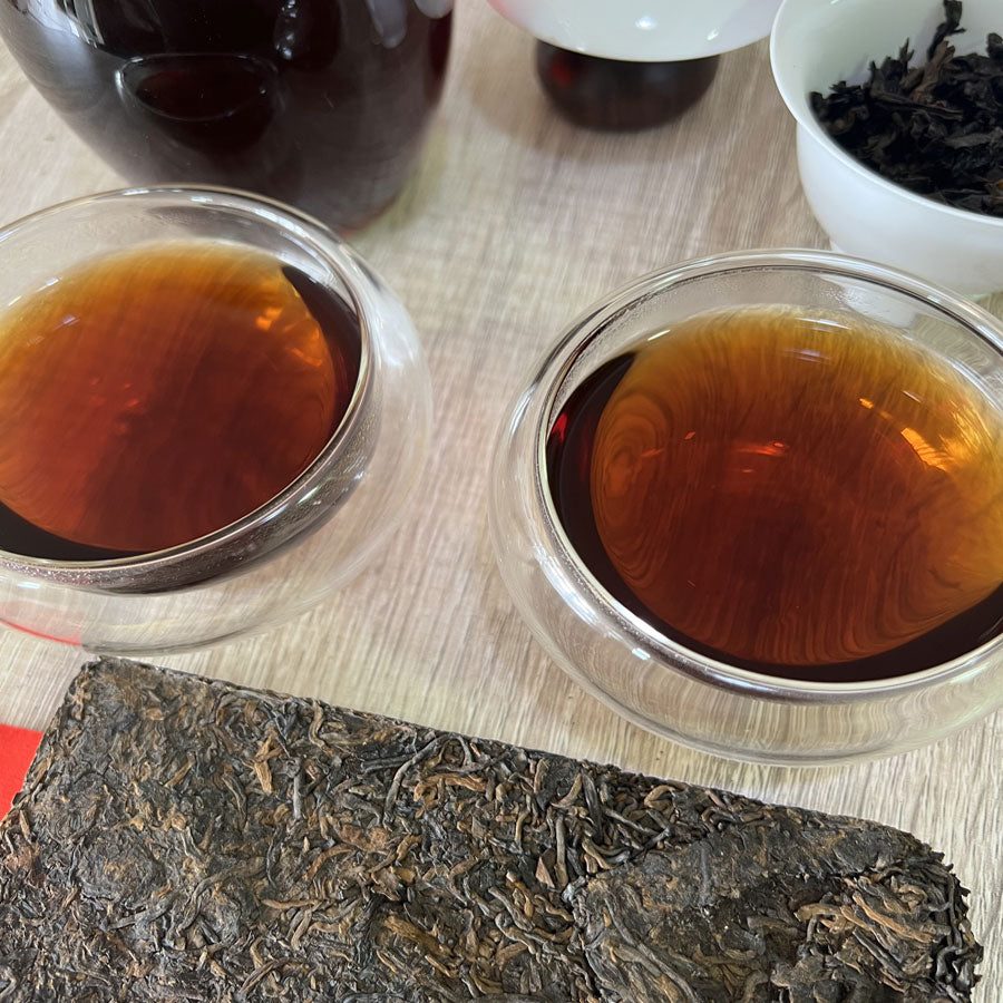 Brique de Thé Ancien Lao Nan Yun – Pu-erh Sheng Vieilli des Années 90 – 250g