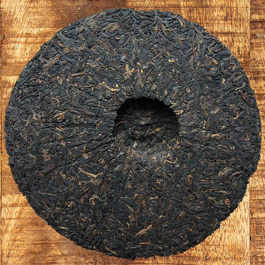116 – 蓝印生普洱茶饼 – 2002年 – 400g