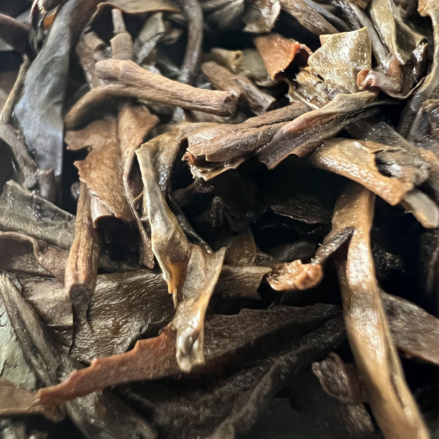 118 –Galette deThé Pu'erh Cru Dragon Cheval Long Ma Tong Qing – Yiwu Année 1989 – 357g