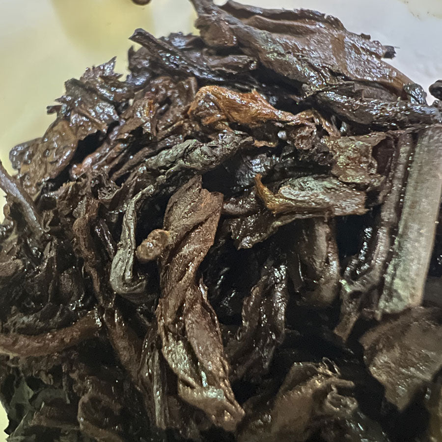 109 - Thés PUER Cuit brique carrée GONG XI FA CAI – Années 1990 – 250g - Lemeilleurthedechine