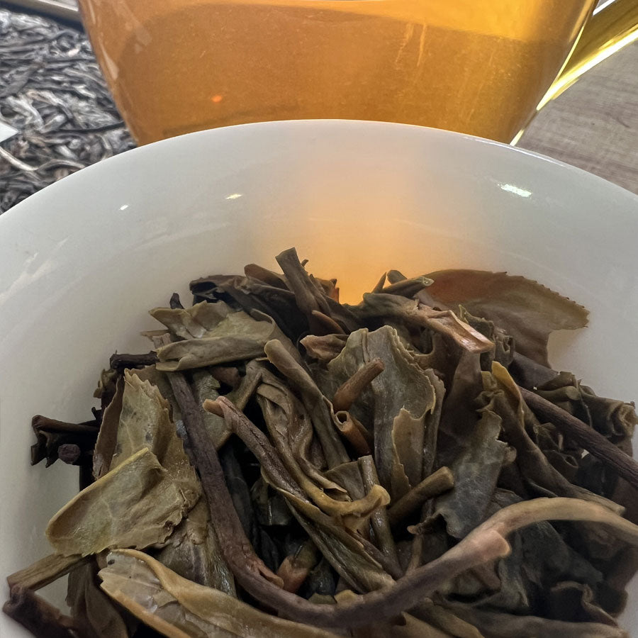 115- PEACOCK Thés PUER Cru -  Ban Zhang Kong Que Qing Bing Puerh tea - 2019- 357g - Lemeilleurthedechine