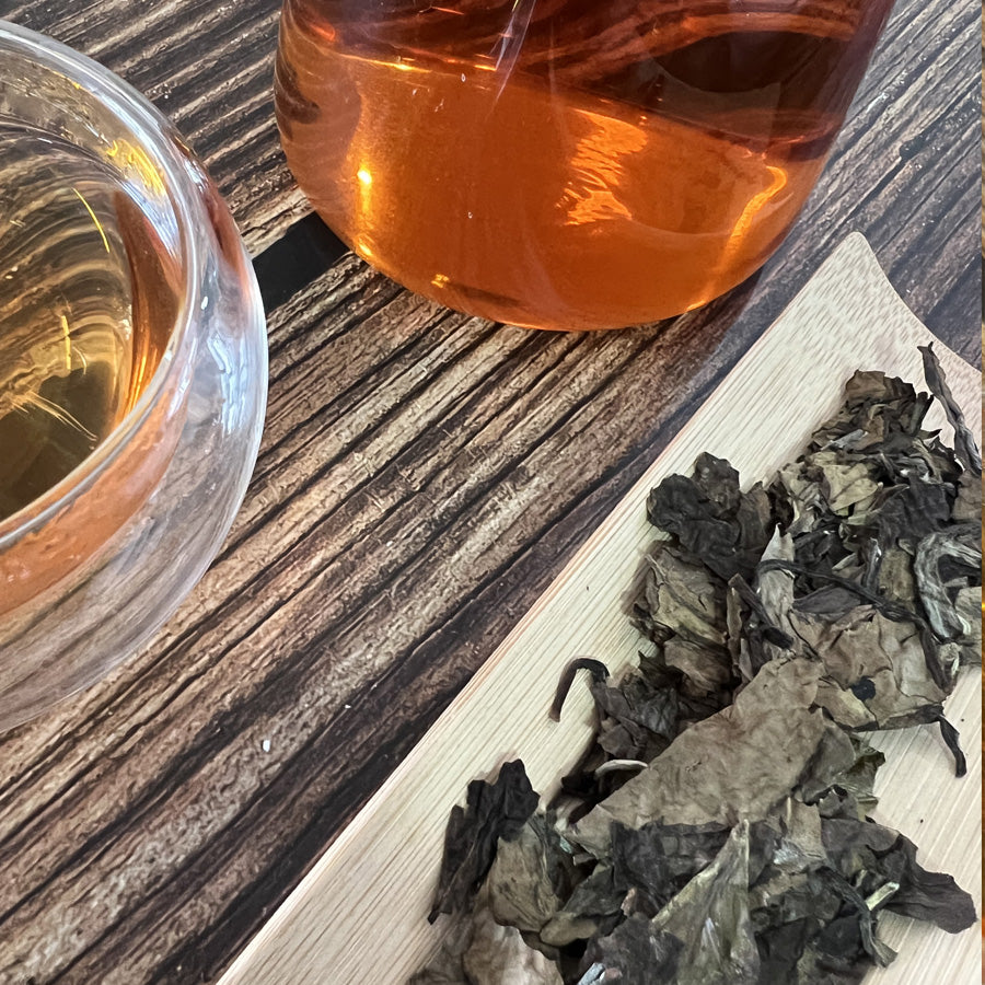 Thé blanc âgé de la montagne Zhenghe 2015 — 政和白茶 — 357g Old White Tea - Lemeilleurthedechine